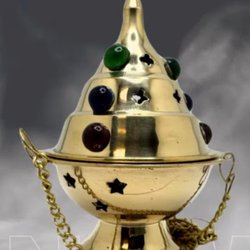 Botanica Gran Poder - Brass jewel incense burner to purify your space.