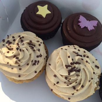 Dots Cupcakes - Too late to take a picture of the one I tried chocolate salted caramel cupcake.. I ate 2!!! - Cupcakes Near Me - Pasadena, California