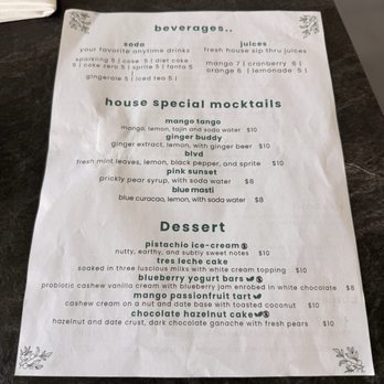 Cali Saga - menu - Indian Near Me - Culver City, California