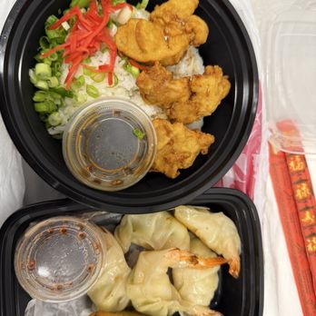 Ramen Takumi - Karaage rice bowl and crispy shrimp gyoza - Ramen Near Me - San Jose, California Ramen Takumi - Karaage rice bowl and crispy shrimp gyoza - Ramen Near Me - San Jose, California