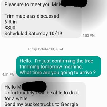 JKE Contracting - The best a got was a reply text when I tried to confirm  !!!! - Tree Services Near Me - Lagrangeville, New York