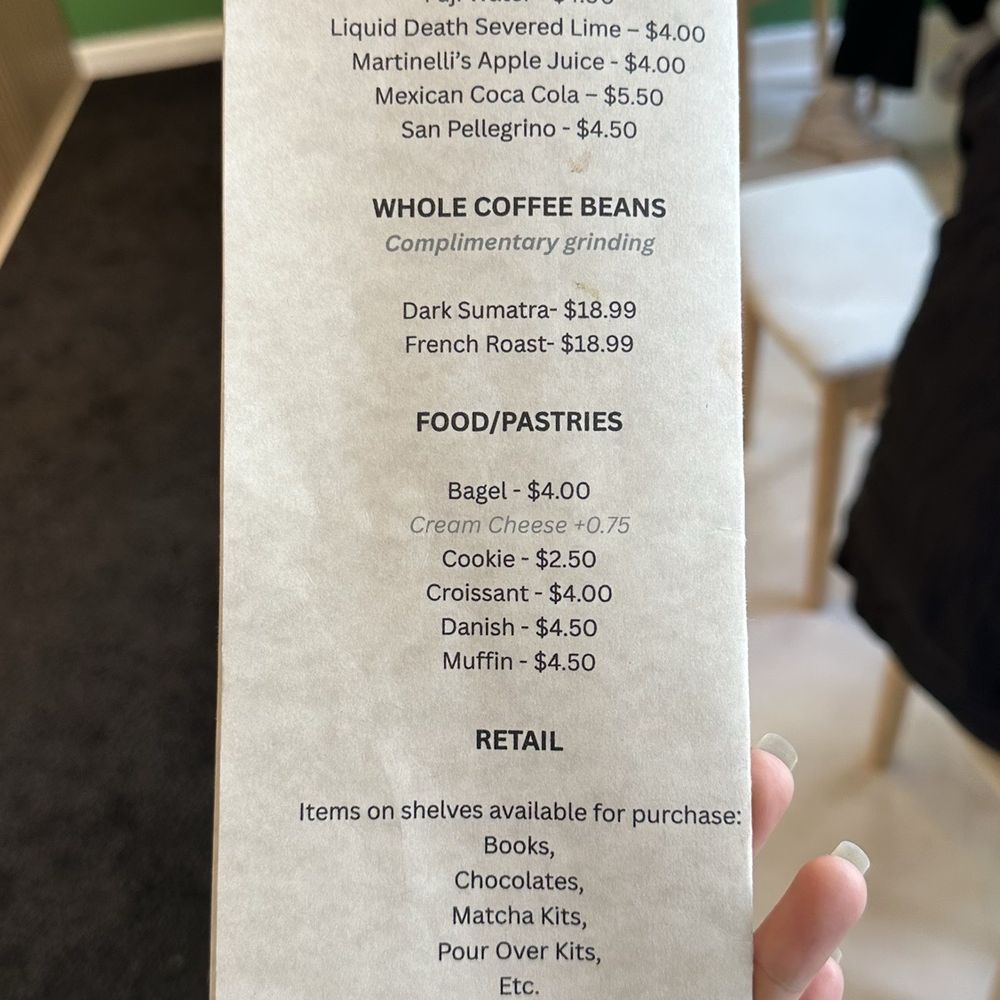Origin Lab Coffee & Matcha - menu - Coffee & Tea Near Me - San Francisco, California
