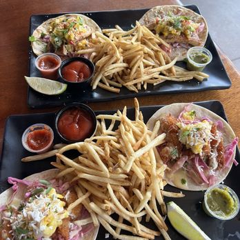 Badfins Food + Brew - Coconut shrimp Tacos and Mahi Tacos - New American Near Me - Clearwater, Florida