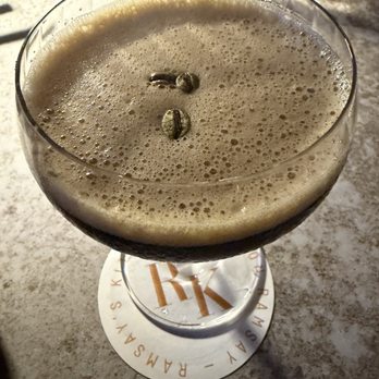 Ramsay's Kitchen - Bartender did a great job with the espresso martini - New American Near Me - Naperville, Illinois