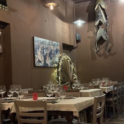 Ceralacca Ristorante Steakhouse - Der Gastraum war etwas dunkel und hätte gemütlicher sein können: manche Tische bekamen eine Kerze, aber leider nicht alle.