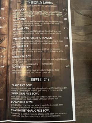 Menu photo 5 Off The Hook Dunkirk, NY