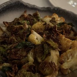 Cauliflower and brussel sprouts - crispy n tasty Cauliflower and brussel sprouts - crispy n tasty