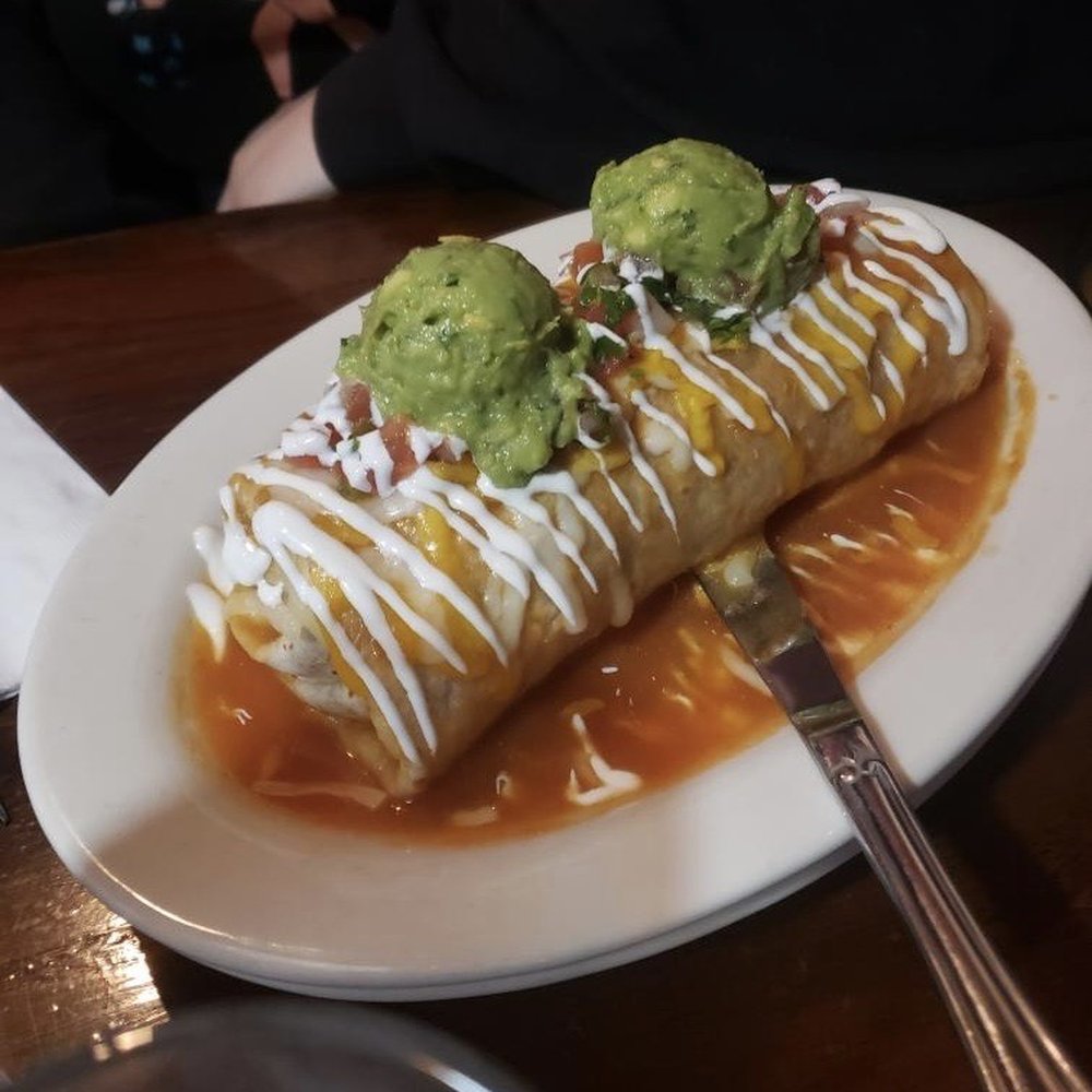 Villa Escondida Restaurant and Bar - Wet burrito with shrimp - Mexican Near Me - Seattle, Washington Villa Escondida Restaurant and Bar - Wet burrito with shrimp - Mexican Near Me - Seattle, Washington