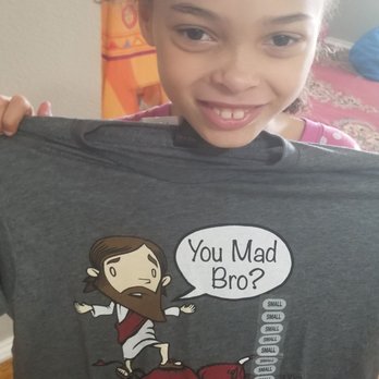 Mardel Christian & Education - Fun shirt "You mad Bro" Oh, that Jesus guy is hilarious! - Religious Items Near Me - Cedar Park, Texas Mardel Christian & Education - Fun shirt "You mad Bro" Oh, that Jesus guy is hilarious! - Religious Items Near Me - Cedar Park, Texas