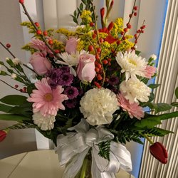 Amy's Flowers - The flower arrangement.