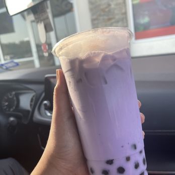 One Tea - Taro milk tea with boba - Bubble Tea Near Me - Dickinson, Texas