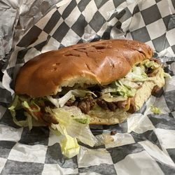 Rosita's Tacos - Carne asada (steak) torta