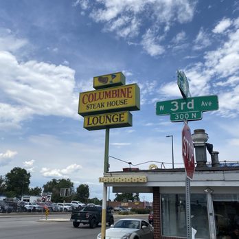 Columbine Steak House & Lounge - street signs - Steakhouses Near Me - Denver, Colorado