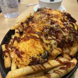 Shea'Nanigans - Pulled pork smothered fries. Enough for 2 people!