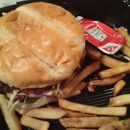 Chicken sandwich pretty soggy fries sadly