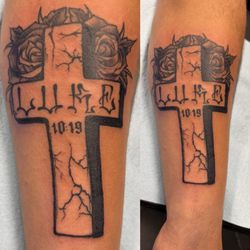 Classic Ink  - Luke 10:19 cross