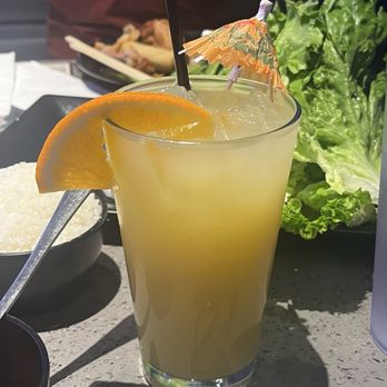 KPOT Korean BBQ & Hot Pot - Pineapple Painkiller cocktail - Barbeque Near Me - Mesa, Arizona