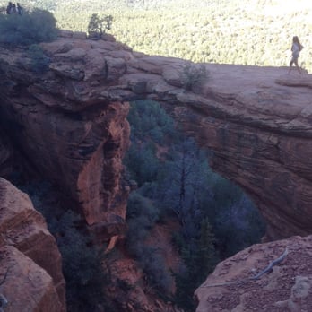 Devil's Bridge Trail - Scary, the bridge - walk at your own risk. - Hiking Near Me - Sedona, Arizona