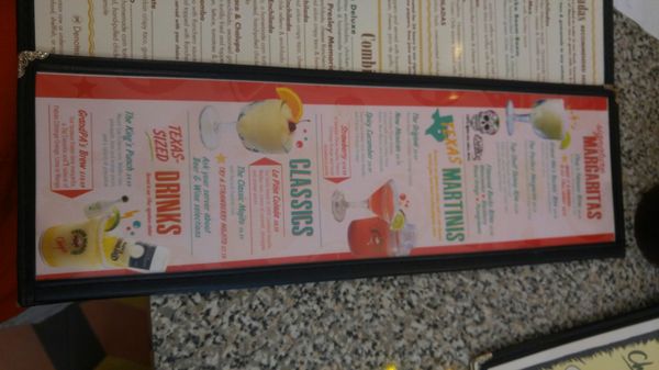 Menu photo 2 Chuy's Corpus Christi, TX