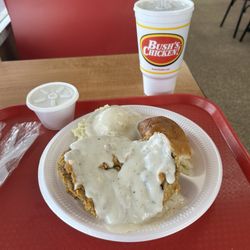 Bush's Chicken - Big Spring St - Double chicken fried steak