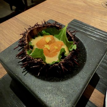 n/naka - Half of Third course - bafun uni, shiso - Japanese Near Me - Los Angeles, California n/naka - Half of Third course - bafun uni, shiso - Japanese Near Me - Los Angeles, California
