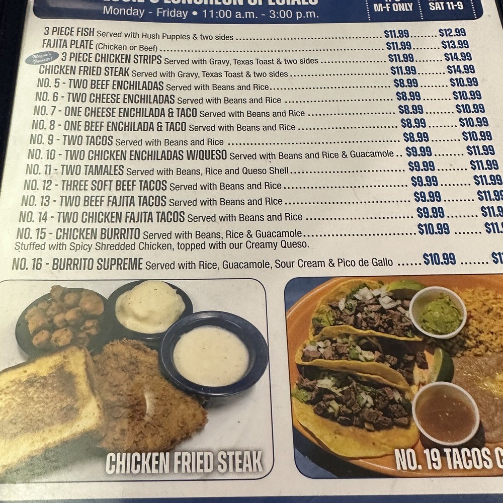 Catfish Corner - Lunch Specials - Mexican Near Me - Ardmore, Oklahoma