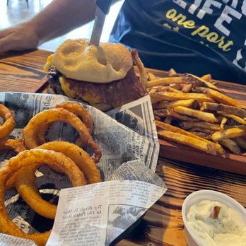 SOB Burgers - Irish Fainni Rings - Onion Rings in Guinness Batter OMH!!! The Holy Grail. - Burgers Near Me - Bradenton, Florida SOB Burgers - Irish Fainni Rings - Onion Rings in Guinness Batter OMH!!! The Holy Grail. - Burgers Near Me - Bradenton, Florida