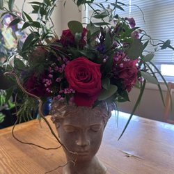 Polites Florist - Beautiful Polites flower arrangement. They used a vase that I brought to the store.