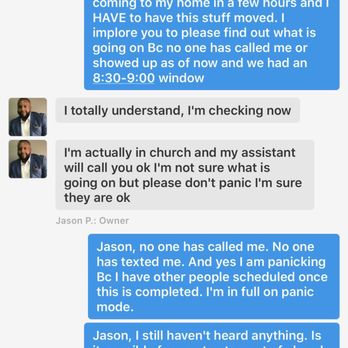 Faith Moving Company - He claimed he was in church- so he claims. But one thing about owning a business- if you have an appt- you damn sure better keep it. - Movers Near Me - McDonough, Georgia Faith Moving Company - He claimed he was in church- so he claims. But one thing about owning a business- if you have an appt- you damn sure better keep it. - Movers Near Me - McDonough, Georgia