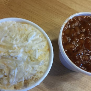 Lucille's BBQ - To Go - Cheesy potatoes and Wilson beans - American Near Me - Fort Wayne, Indiana