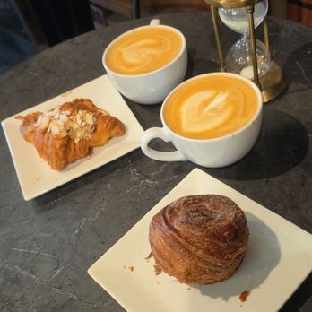 Inklings Coffee & Tea - Caramel Bourbon latte, almond croissant and cinnamon croissant. - Venues & Event Spaces Near Me - Pleasanton, California Inklings Coffee & Tea - Caramel Bourbon latte, almond croissant and cinnamon croissant. - Venues & Event Spaces Near Me - Pleasanton, California