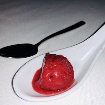 The Grove Steakhouse - Raspberry sherbet to clean off your palette before your main course. - Steakhouses Near Me - Alpine, California The Grove Steakhouse - Raspberry sherbet to clean off your palette before your main course. - Steakhouses Near Me - Alpine, California