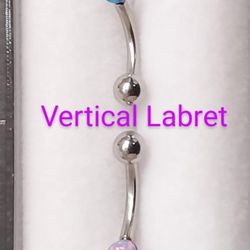 Piercings By Jax - 16g Vertical Labret Jewelry