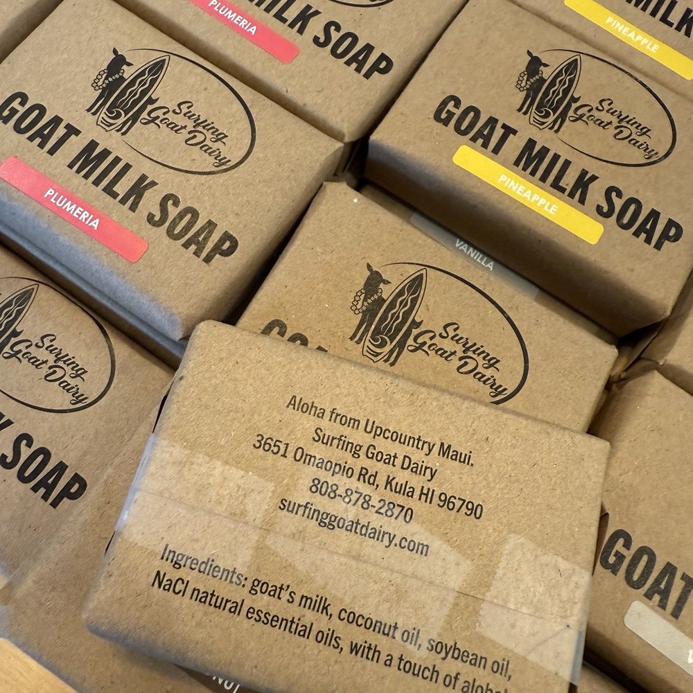 Goat milk soap made at Surfing Goat Dairy (3 for $30) - April 2025