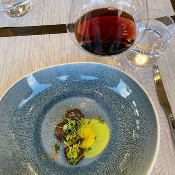 J Vineyards & Winery - Lamb Kofta with mint chutney over potato gratin - Wineries Near Me - Healdsburg, California J Vineyards & Winery - Lamb Kofta with mint chutney over potato gratin - Wineries Near Me - Healdsburg, California
