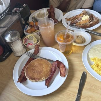 The Serving Spoon - Pancake with Bacon - Breakfast & Brunch Near Me - Inglewood, California The Serving Spoon - Pancake with Bacon - Breakfast & Brunch Near Me - Inglewood, California