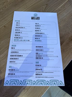 Menu photo 5 Mas Loco Cantina San Jose, CA