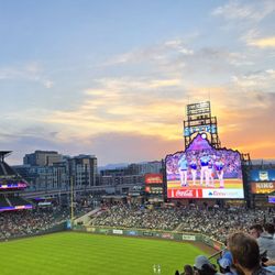 Rockies Ballpark Coors Field - Gorgeous sunset