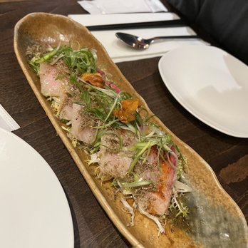 Bar Moga - Uni and yellowtail Carpaccio - Cocktail Bars Near Me - New York, New York Bar Moga - Uni and yellowtail Carpaccio - Cocktail Bars Near Me - New York, New York