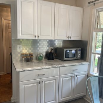 LGA  Construction -  kitchen with white cabinets and white countertops - Landscaping Near Me - Thurmont, Maryland