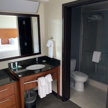 Hyatt Place Raleigh / Cary - Bathroom area king room - Hotels Near Me - Raleigh, North Carolina Hyatt Place Raleigh / Cary - Bathroom area king room - Hotels Near Me - Raleigh, North Carolina