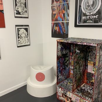 Just Blaze - Part of the art gallery in the back. - Vape Shops Near Me - Phoenix, Arizona