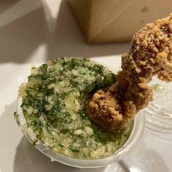 Li Cha Tea - Popcorn chicken and garlic sauce! - Bubble Tea Near Me - Northridge, California