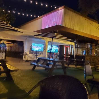 Cosmo Restobar - Good music & video casted onto the building side - New American Near Me - Pomona, California Cosmo Restobar - Good music & video casted onto the building side - New American Near Me - Pomona, California