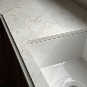 The Granite Place - Sink for was perfect.  Caulk job was OK, not perfect but fine. - Countertop Installation Near Me - Burlington, Massachusetts