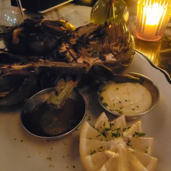 Bar Cecil - Grilled artichoke with brown butter and aioli - Cocktail Bars Near Me - Palm Springs, California Bar Cecil - Grilled artichoke with brown butter and aioli - Cocktail Bars Near Me - Palm Springs, California