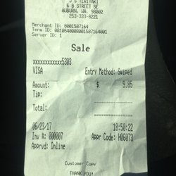 J's Teriyaki - Beef & Chicken Teriyaki Dinner Time was $9.85