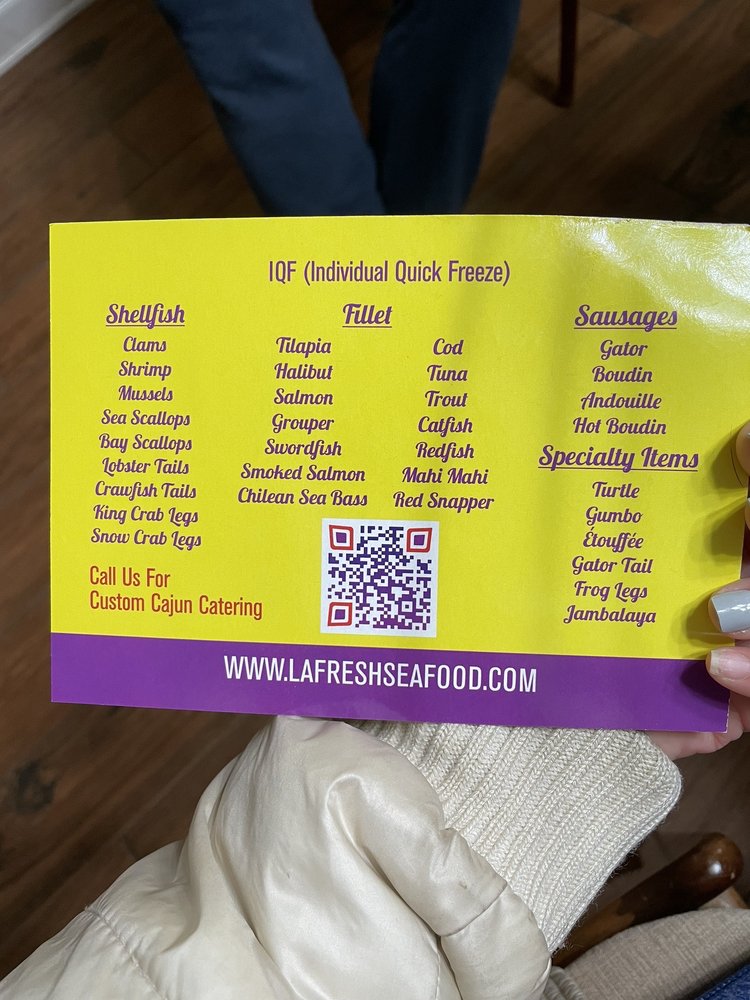 LA FRESH SEAFOOD MARKET Updated August 2024 1200 S Mt Juliet Rd, Mt