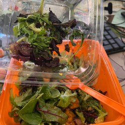 Salad and Go - Old and wilted spring mix in my salad.