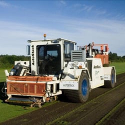 Shattuck Turf Farms - Trebro Autostack sod harvester